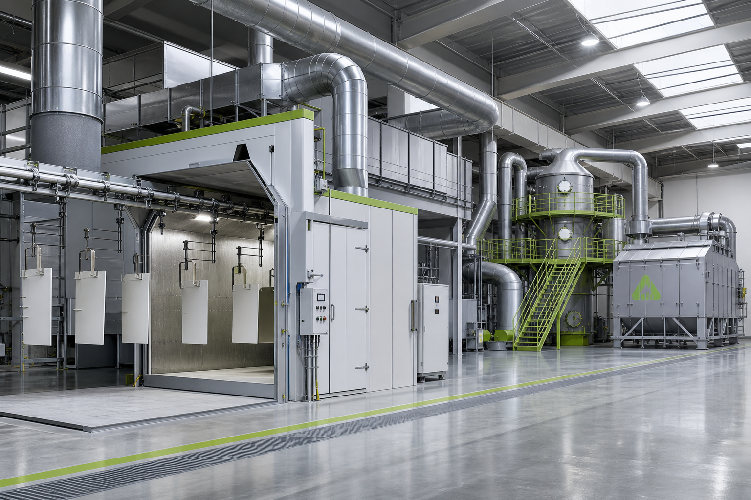 AIER exhaust gas treatment application for coating and painting lines