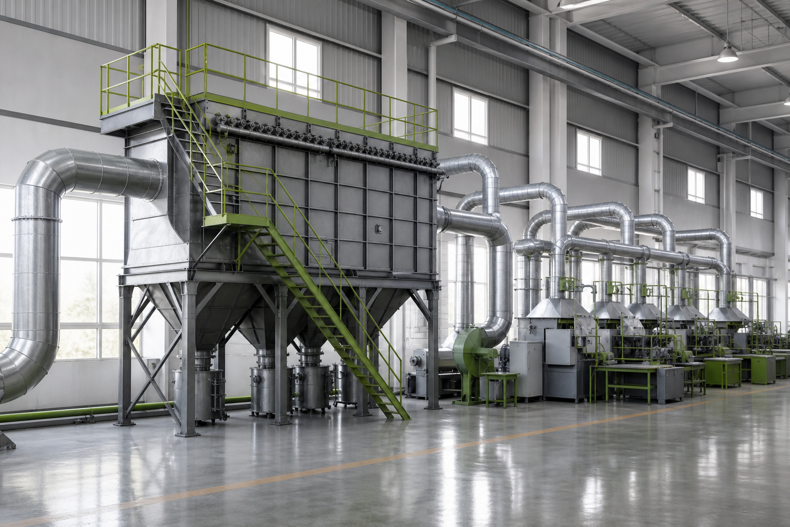 AIER dust collection application for general manufacturing dust control