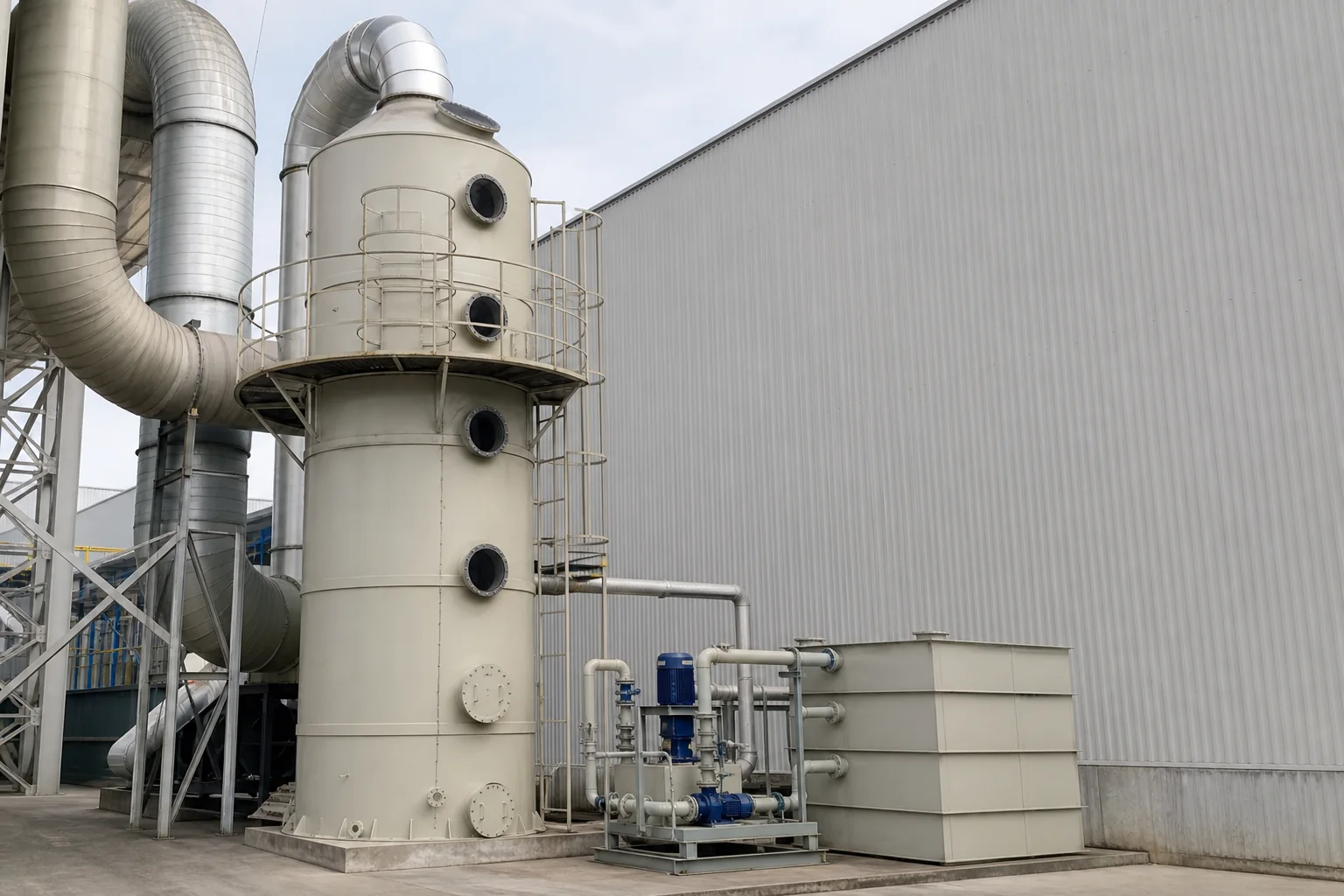 AIER industrial wet scrubber gas liquid contact process
