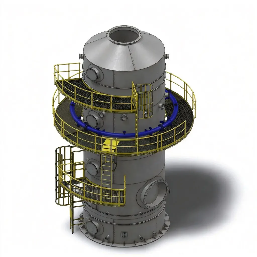 AIER industrial wet scrubber for exhaust gas treatment