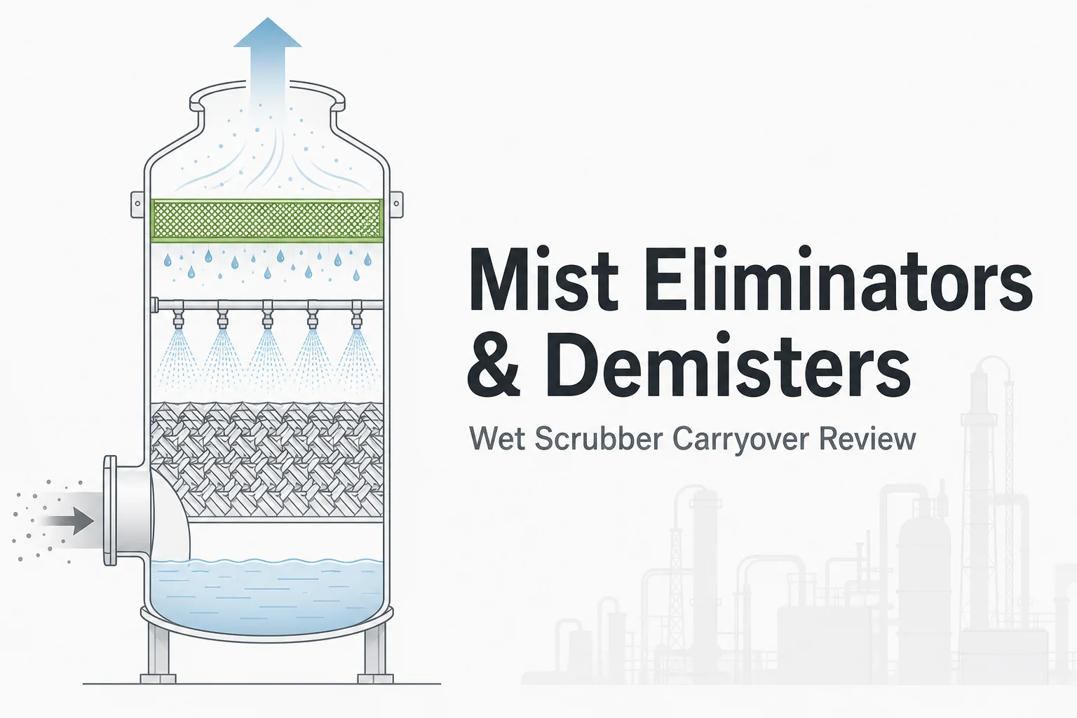 Mist Eliminators and Demisters in Wet Scrubber Systems