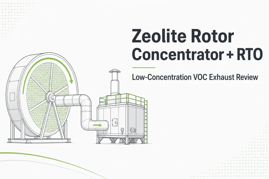 Zeolite Rotor Concentrator and RTO for Low-Concentration VOC Exhaust